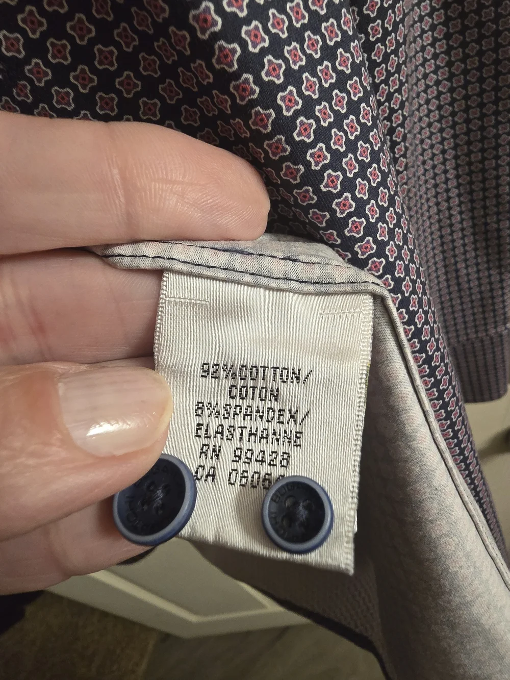 Bugatchi Men's Purple Micro-Check Dress Shirt